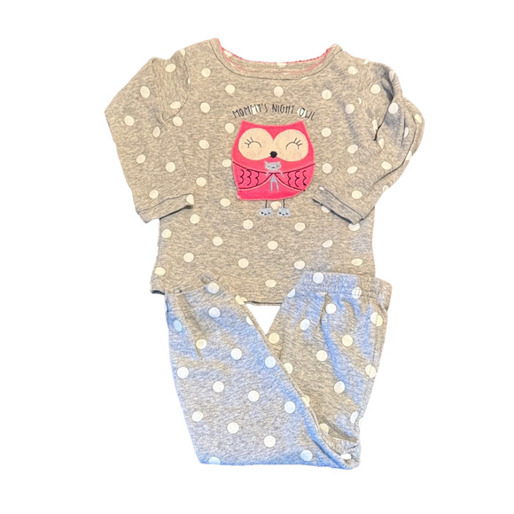 **Bundle** Bonnie Baby Dalmatian Dress Caters Mommy's Night Owl PJ'S Size 12M - Picture 7 of 8